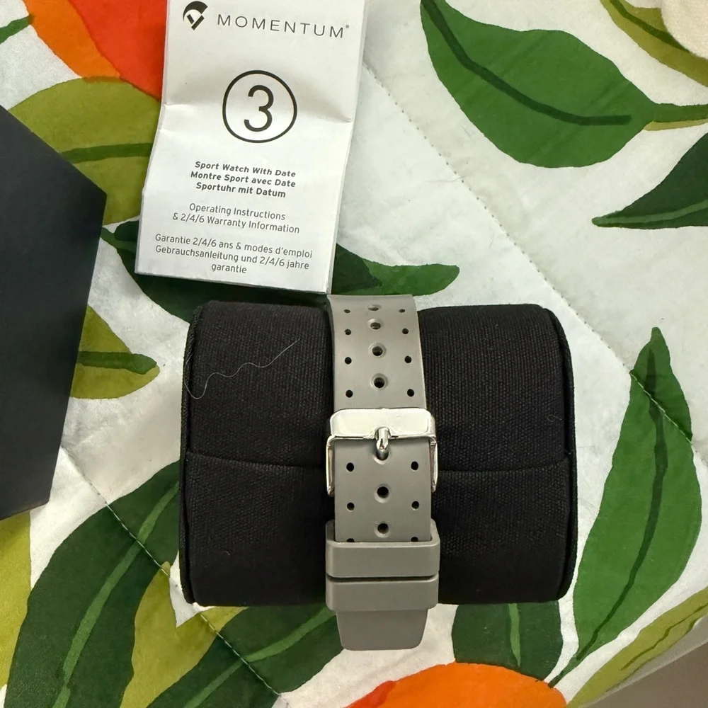 Momentum Men's Grey Silicone Strap Dive Watch - Grey - Picture 4 of 5